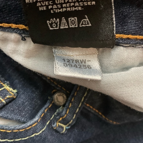 Vintage RocaWear Junior Skinny Blue Jeans size 13 Embroidered Pockets - Picture 12 of 12